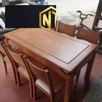 BỘ BÀN ĂN GỖ NGỌC THỊNH ĐƠN GIẢN GIÁ BÌNH DÂN